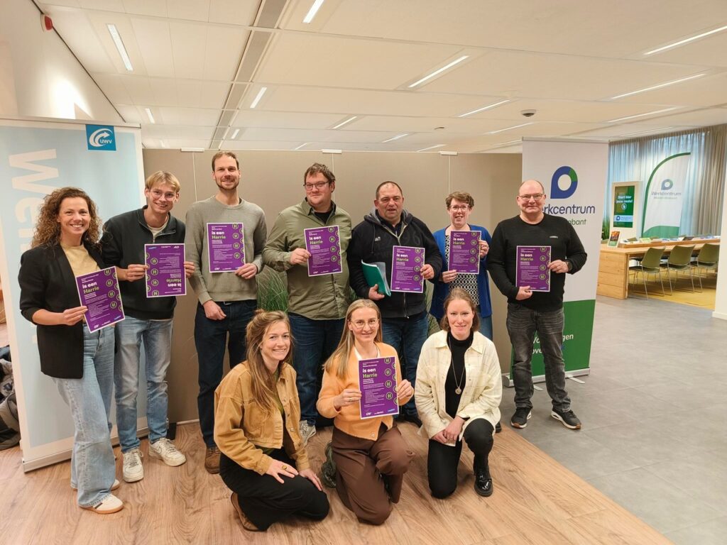 Mensen die een certificering hebben ontvangen van de Harrie-training